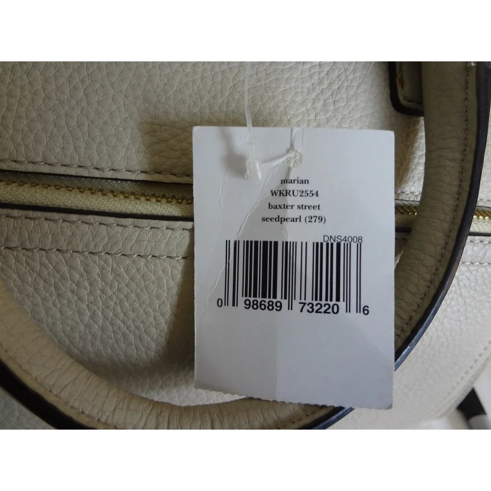NWT Kate Spade Beige Pebbled Leather Satchel Crossbody Bag Gold Hardware‎